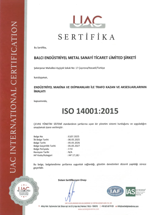Balcı Metal Sertifika 3